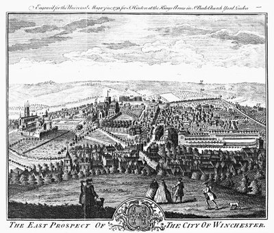 The East Prospect of the City of Winchester, from the 